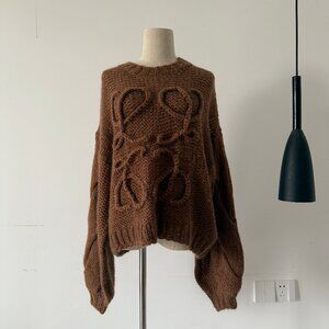 Loewe Anagram mohair and wool-blend cardigan